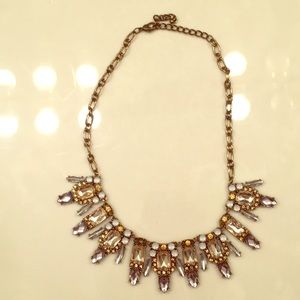 Gold statement necklace